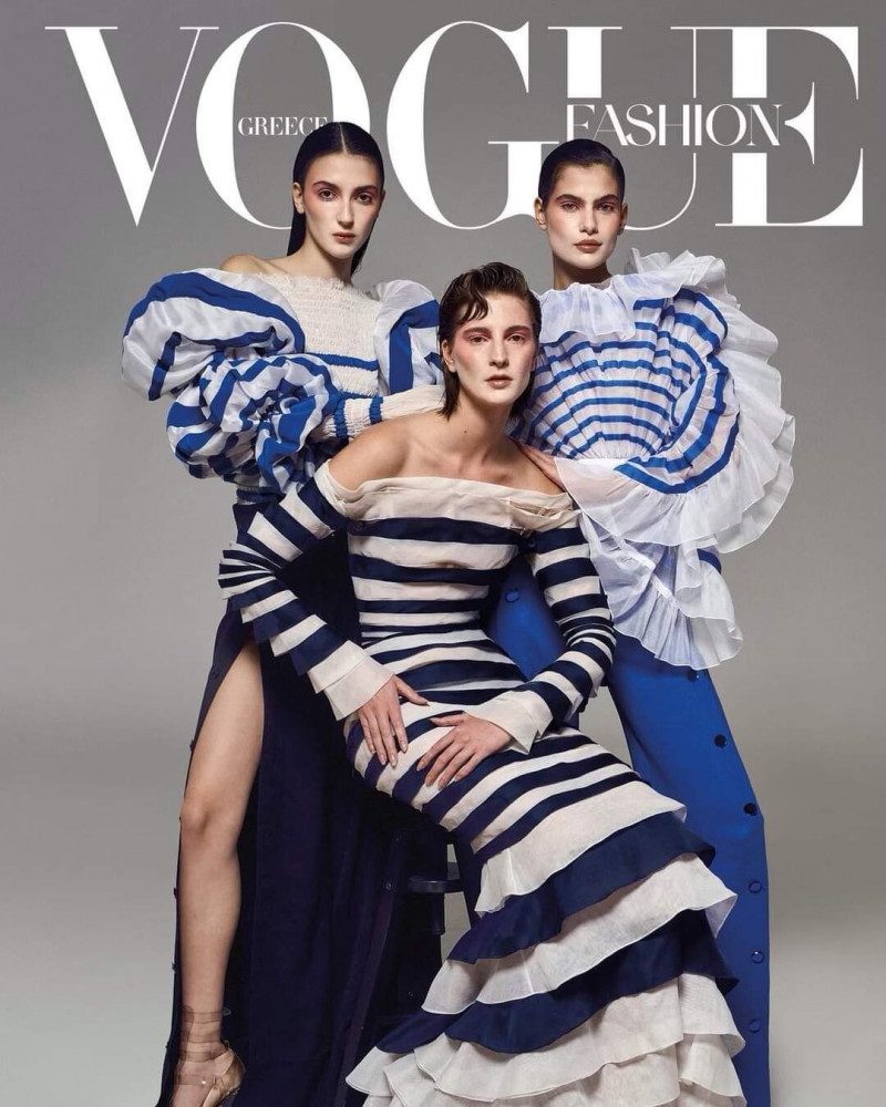 Rosanna Georgiou featured on the Vogue Greece cover from December 2022