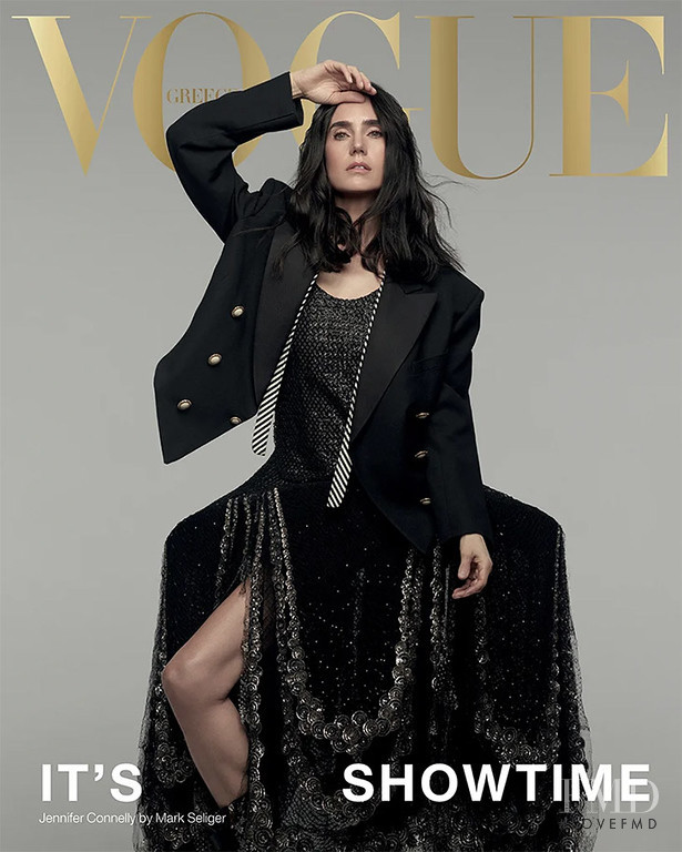 Jennifer Connelly  featured on the Vogue Greece cover from May 2022