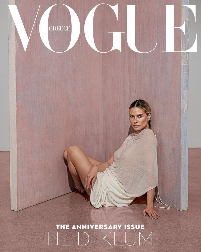 Heidi Klum featured on the Vogue Greece cover from April 2023