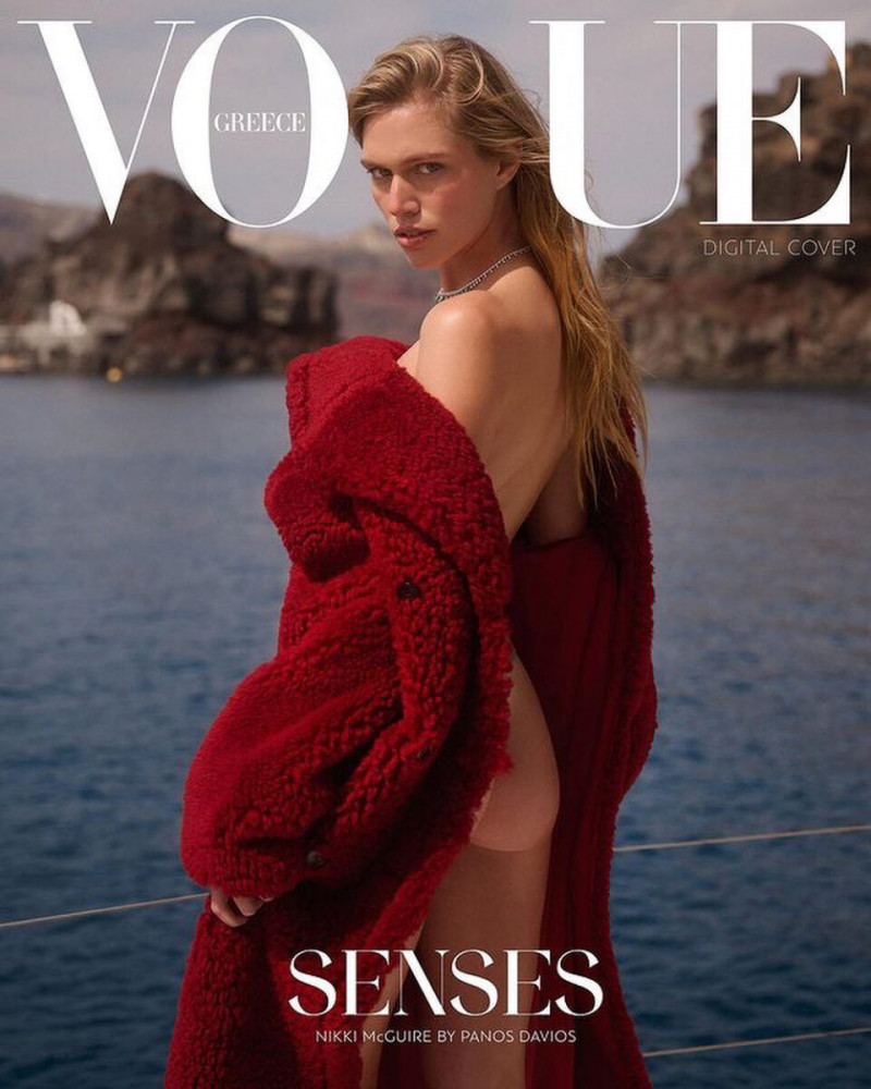 Nikki McGuire featured on the Vogue Greece cover from July 2023