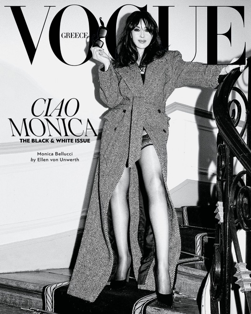 Monica Bellucci featured on the Vogue Greece cover from March 2023