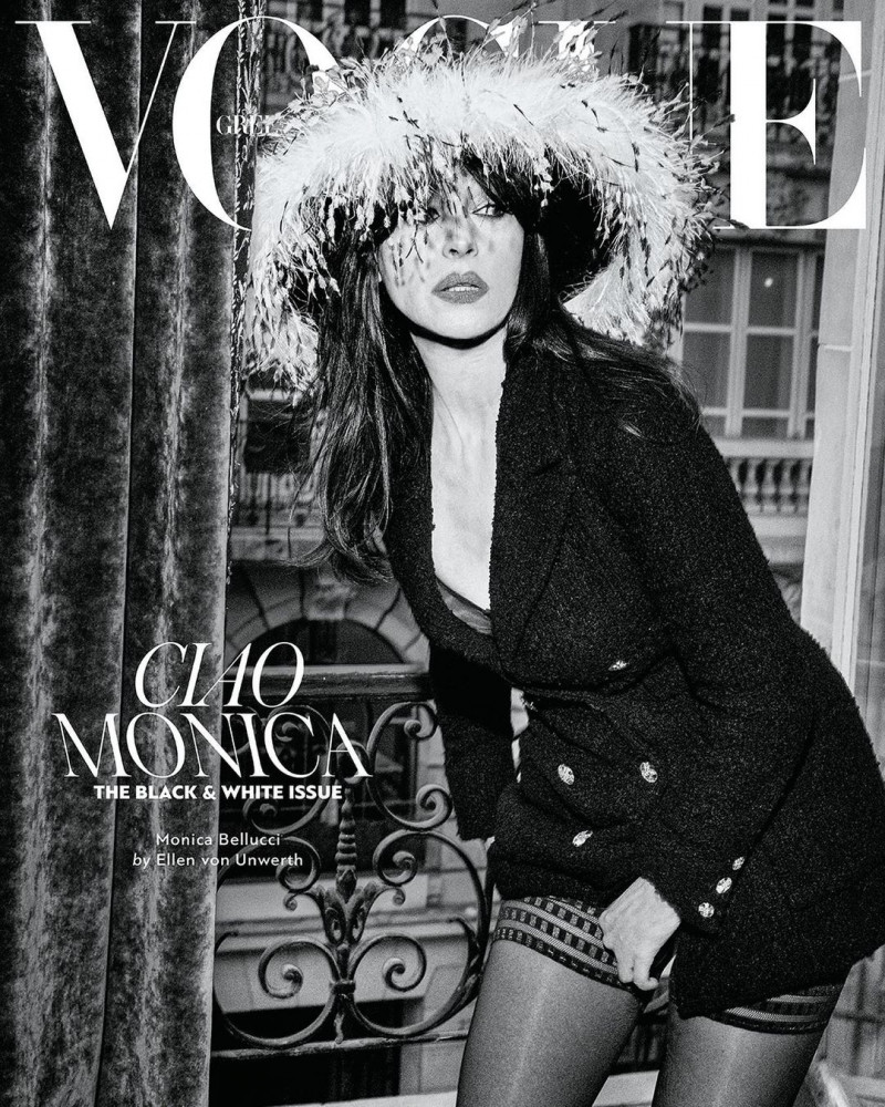 Monica Bellucci featured on the Vogue Greece cover from March 2023