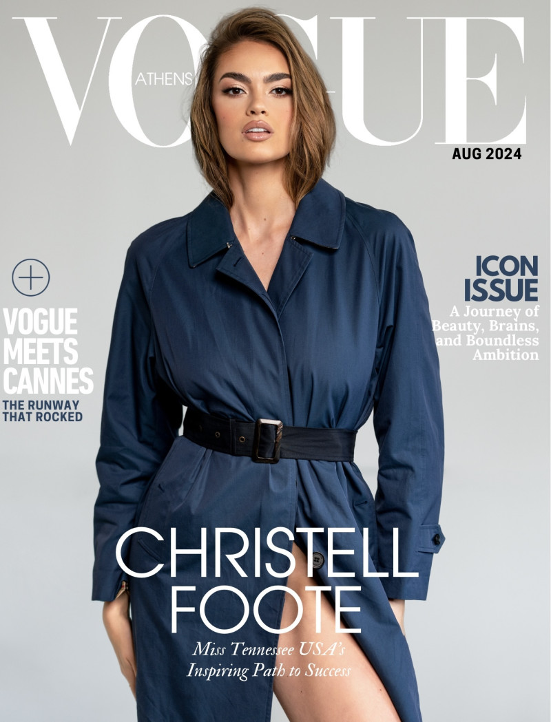 Christell Foote featured on the Vogue Greece cover from August 2024