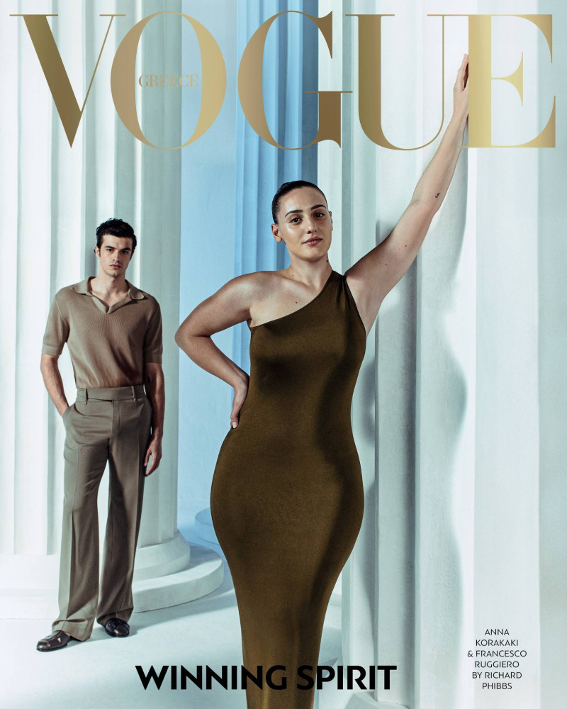 Francesco Ruggiero, Anna Korakaki featured on the Vogue Greece cover from July 2024