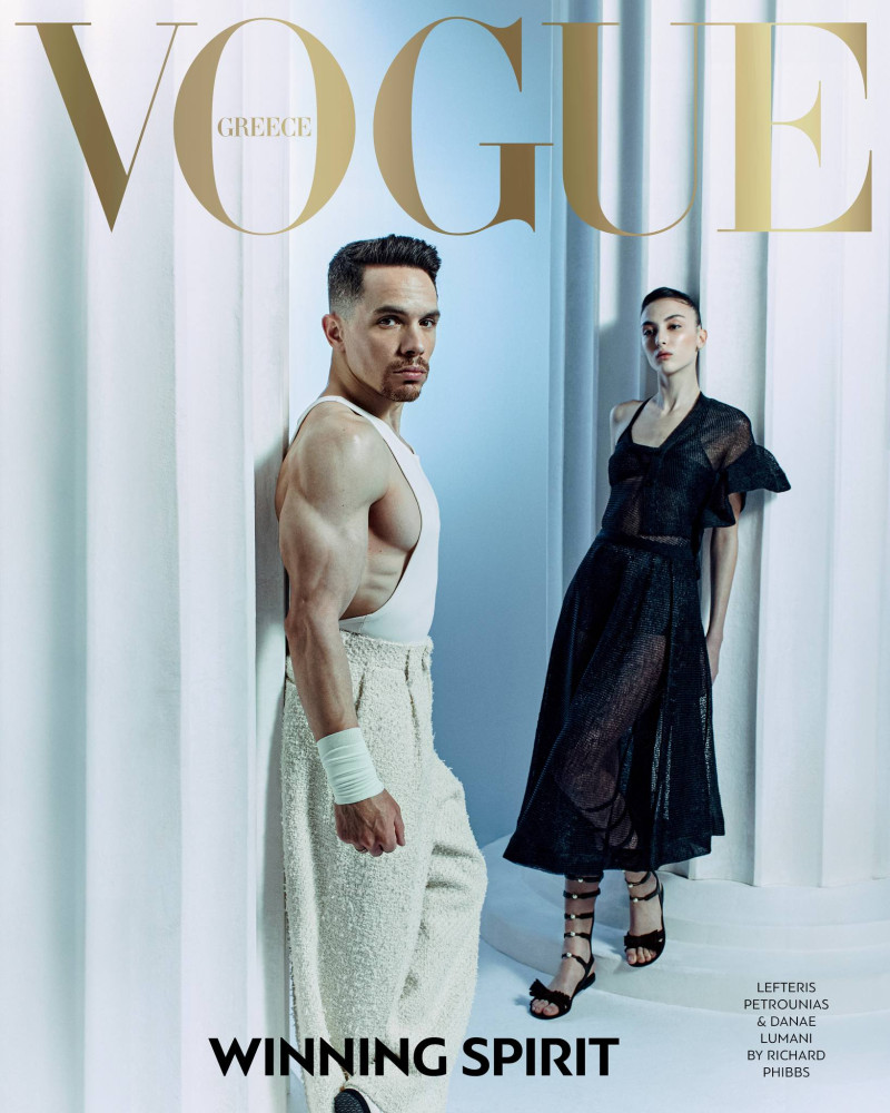 Lefteris Petrounias featured on the Vogue Greece cover from July 2024