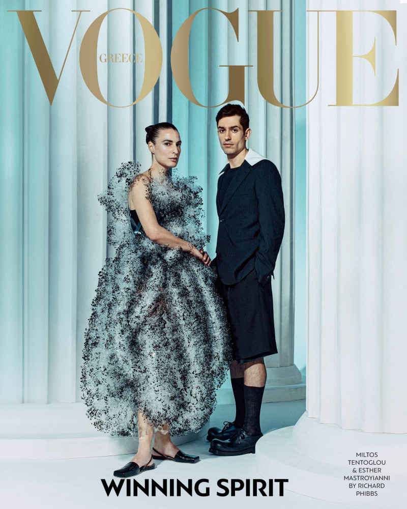 Miltos Tentoglou, Esther Mastroyianni featured on the Vogue Greece cover from July 2024