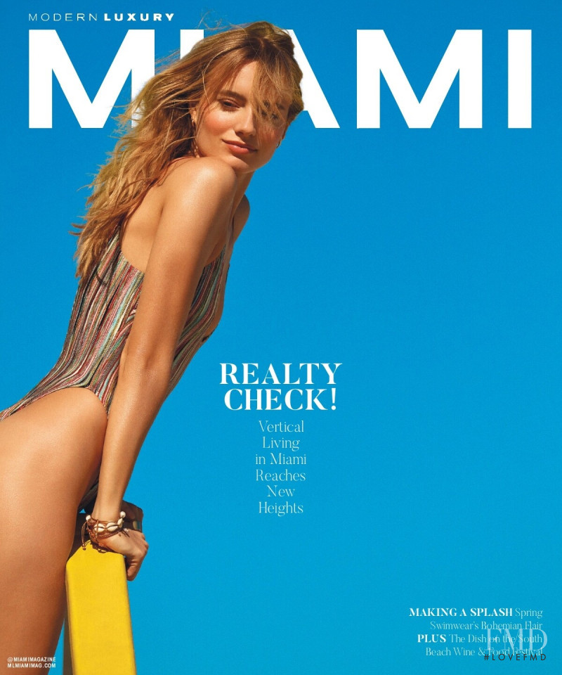 Maya Stepper featured on the Modern Luxury South Florida And The Caribbean cover from February 2020