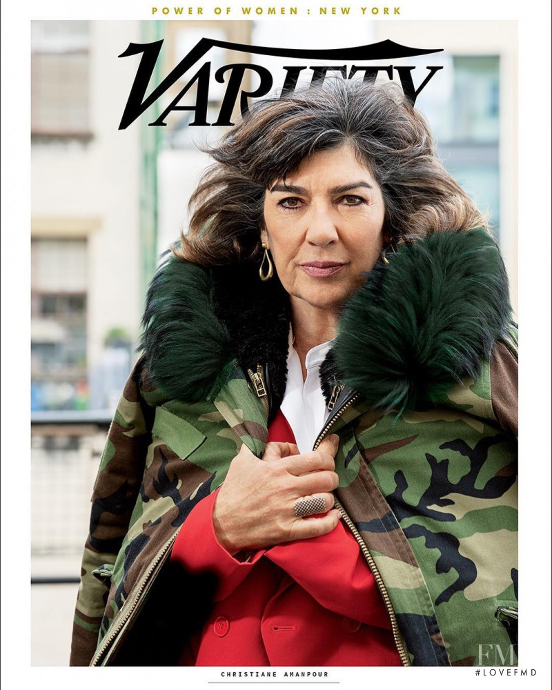 Christiane Amanpour featured on the Variety cover from April 2019