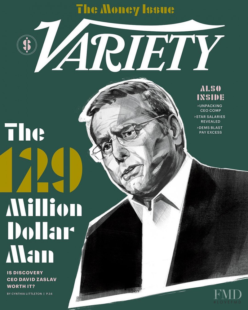 David Zaslav featured on the Variety cover from April 2019