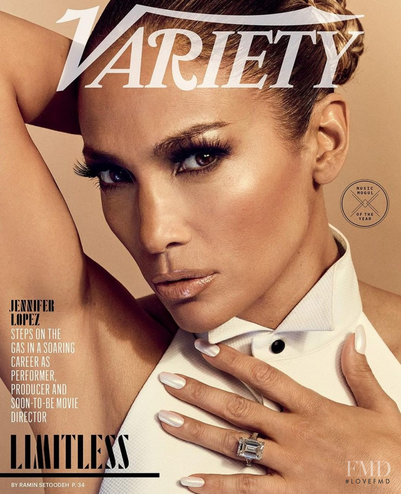 Jennifer Lopez featured on the Variety cover from August 2019