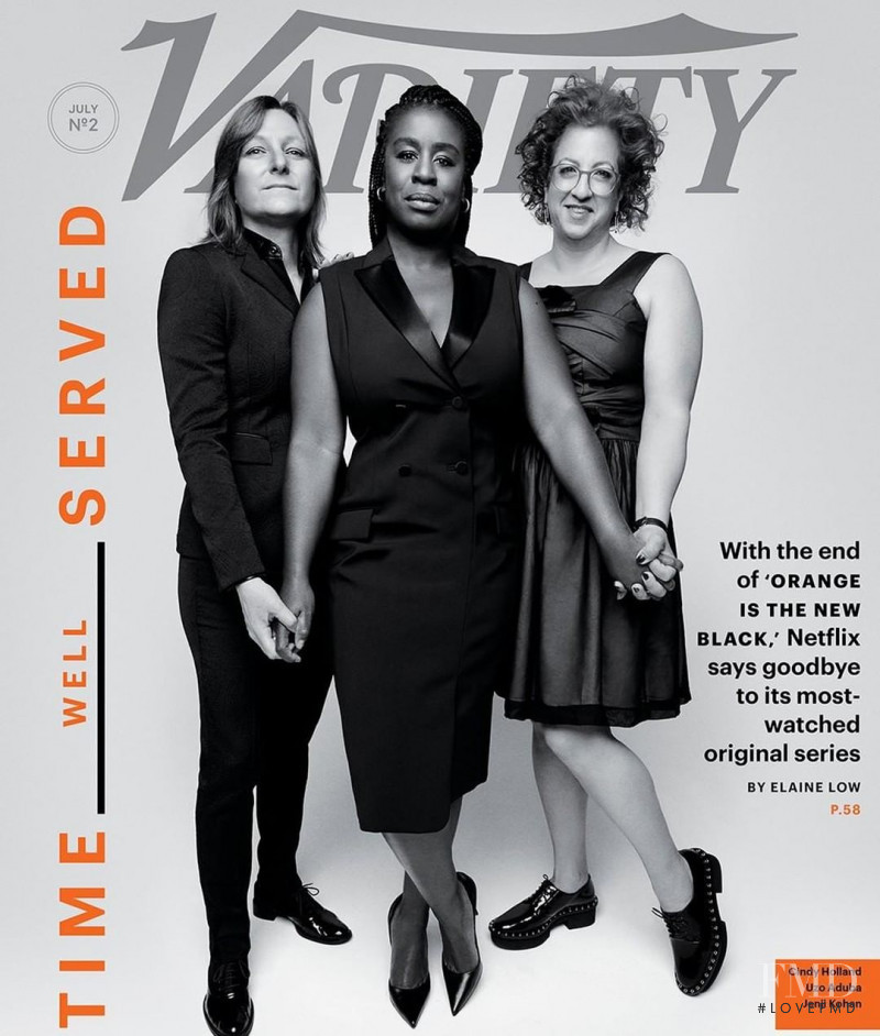 Jenji Kohan, Uzo Aduba, Cindy Holland featured on the Variety cover from July 2019