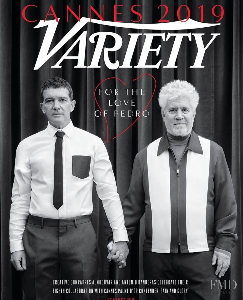 Antonio Banderas, Pedro Almodovar  featured on the Variety cover from May 2019