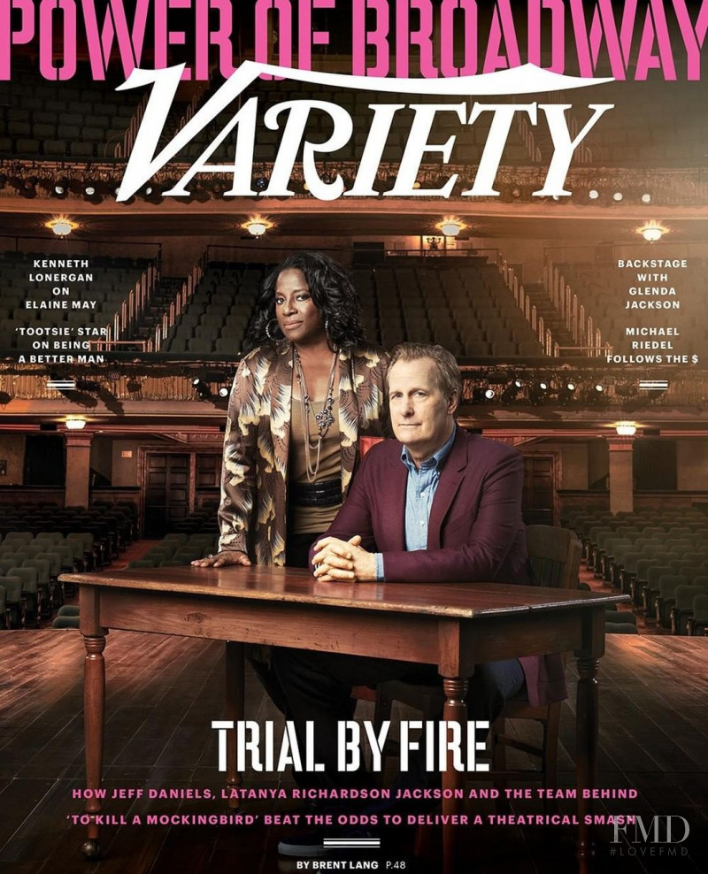 Jeff Daniels, LaTanya Richardson Jackson featured on the Variety cover from May 2019