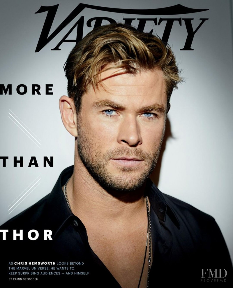 Chris Hemsworth  featured on the Variety cover from May 2019