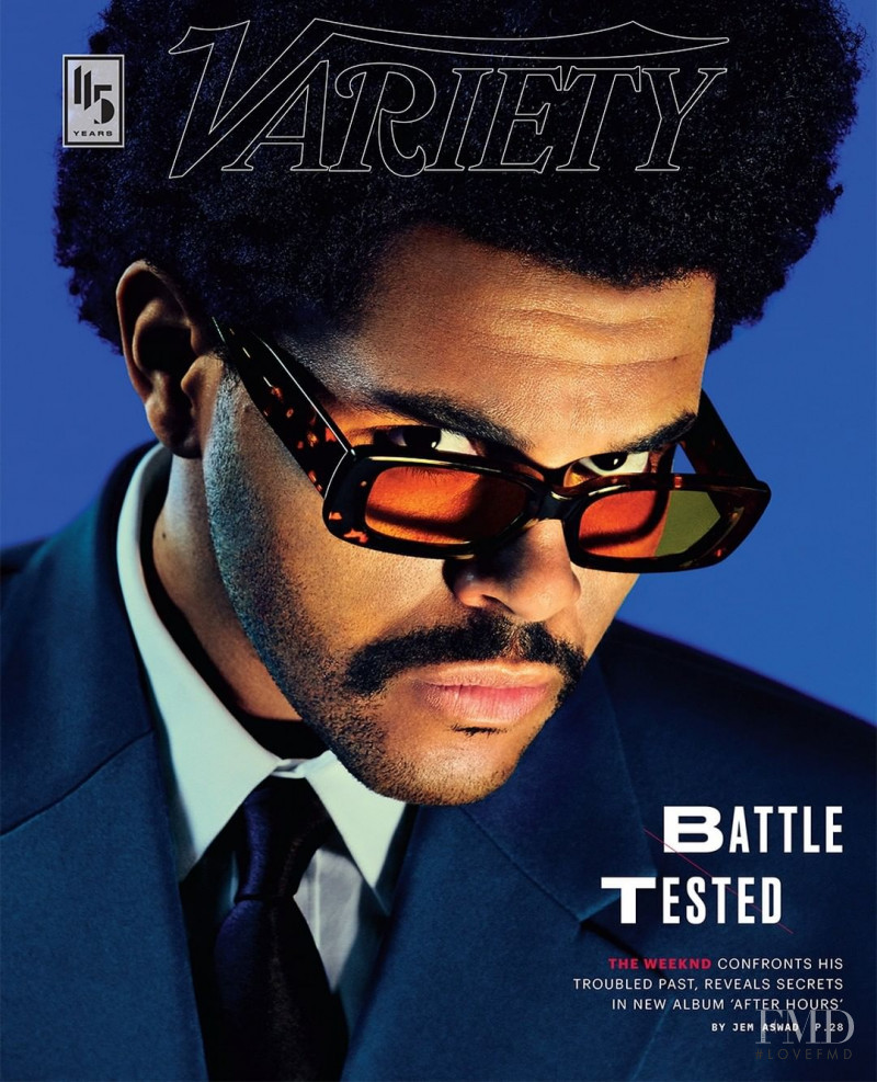 The Weeknd featured on the Variety cover from April 2020