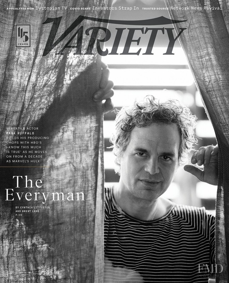 Mark Ruffalo featured on the Variety cover from April 2020