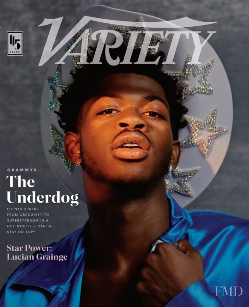 Lil Nas X  featured on the Variety cover from January 2020