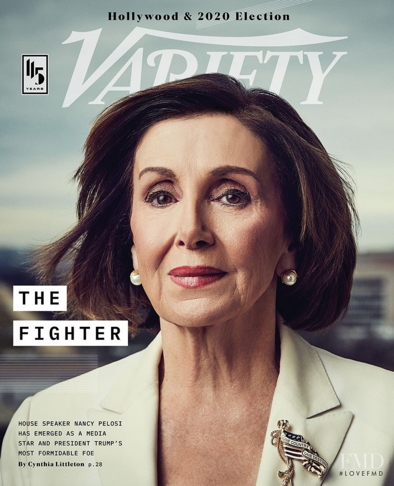 Nancy Pelosi featured on the Variety cover from March 2020