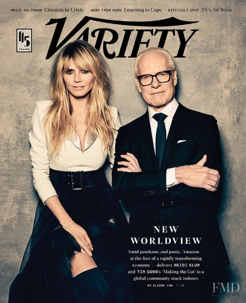 Heidi Klum featured on the Variety cover from March 2020