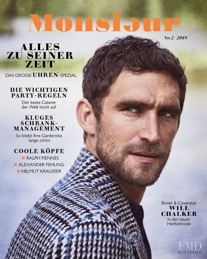 Will Chalker featured on the Monsieur by Madame cover from October 2019