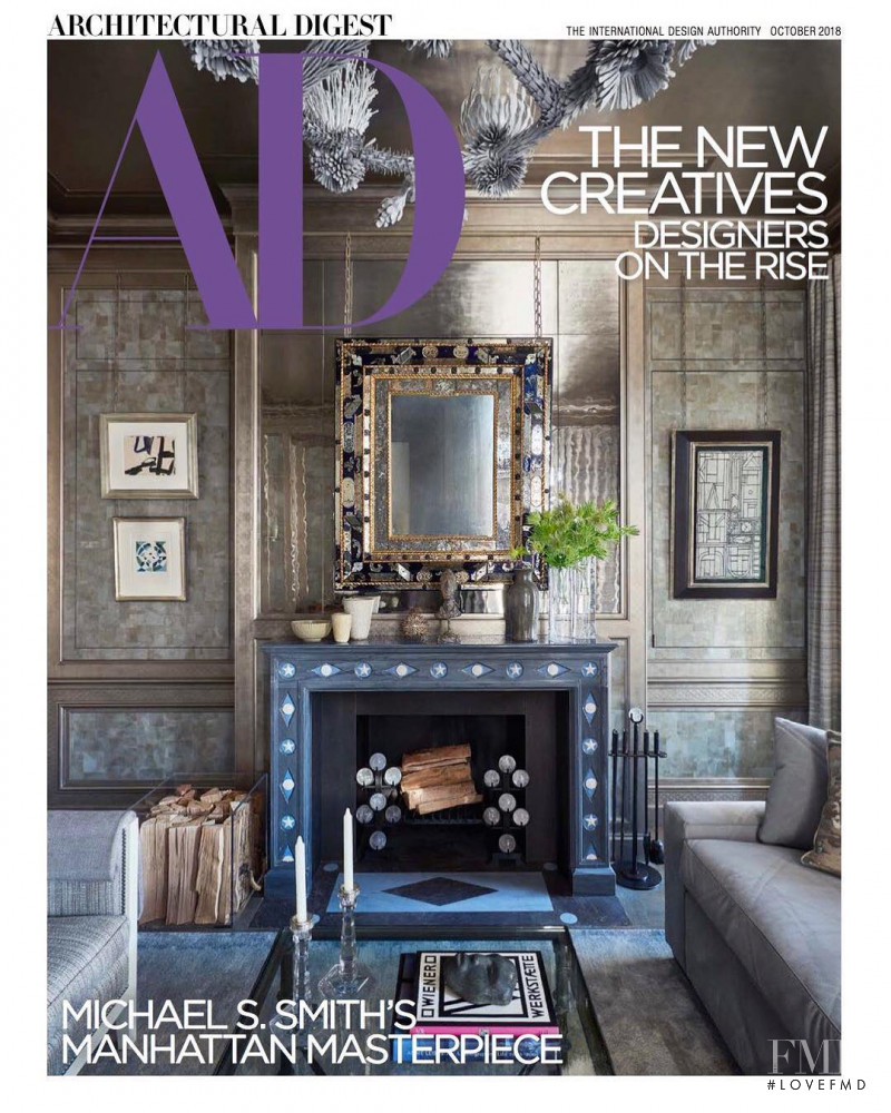  featured on the Architectural Digest cover from October 2018