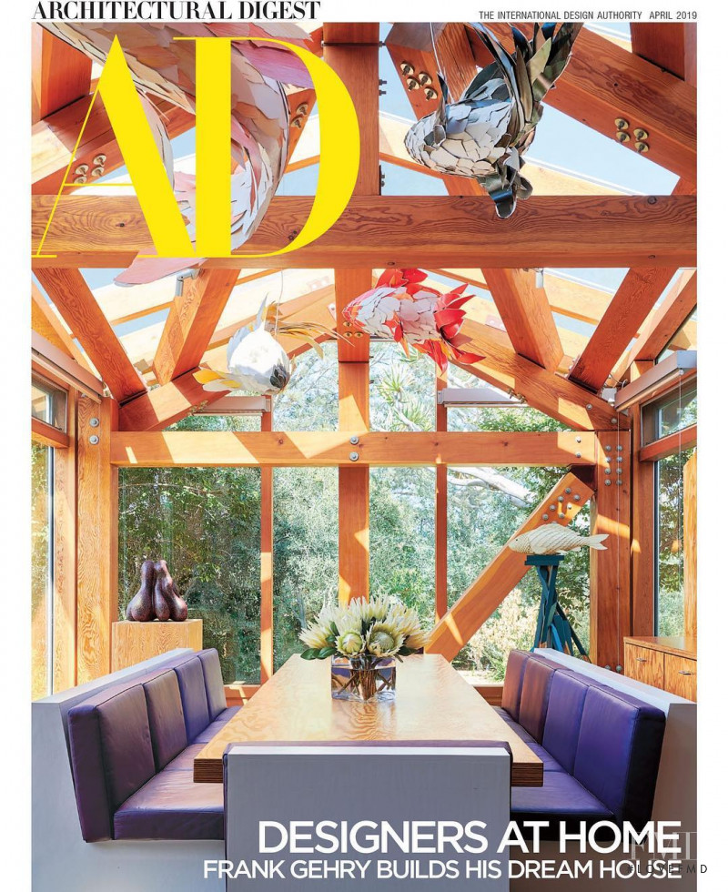  featured on the Architectural Digest cover from April 2019
