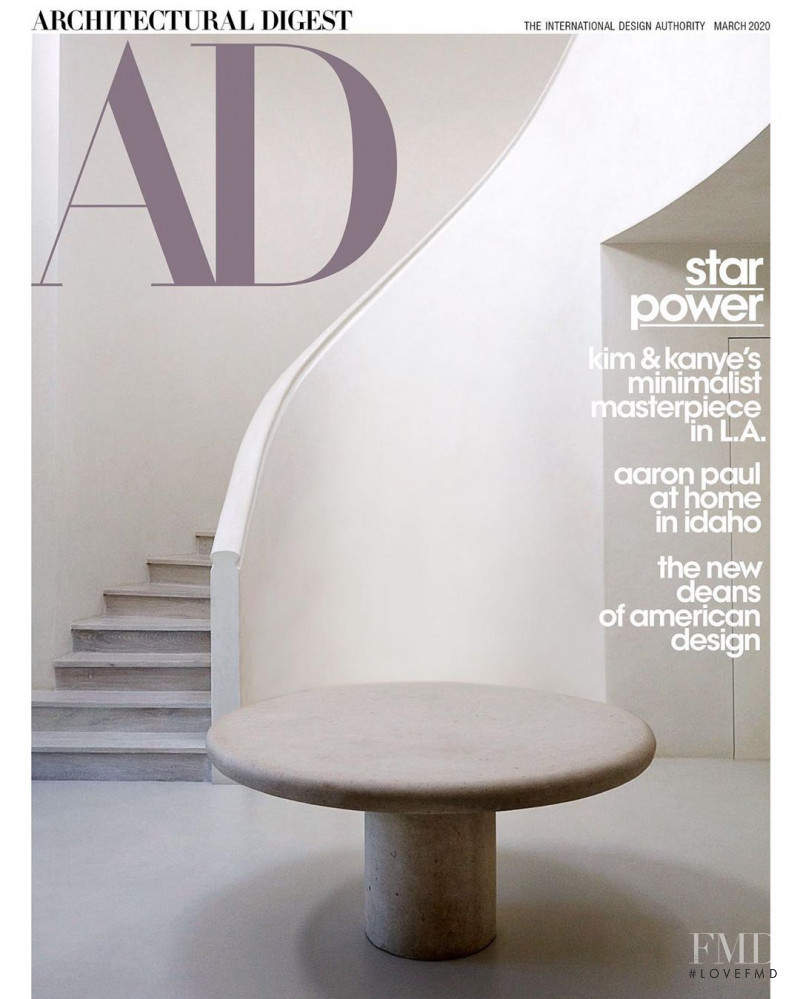  featured on the Architectural Digest cover from March 2020