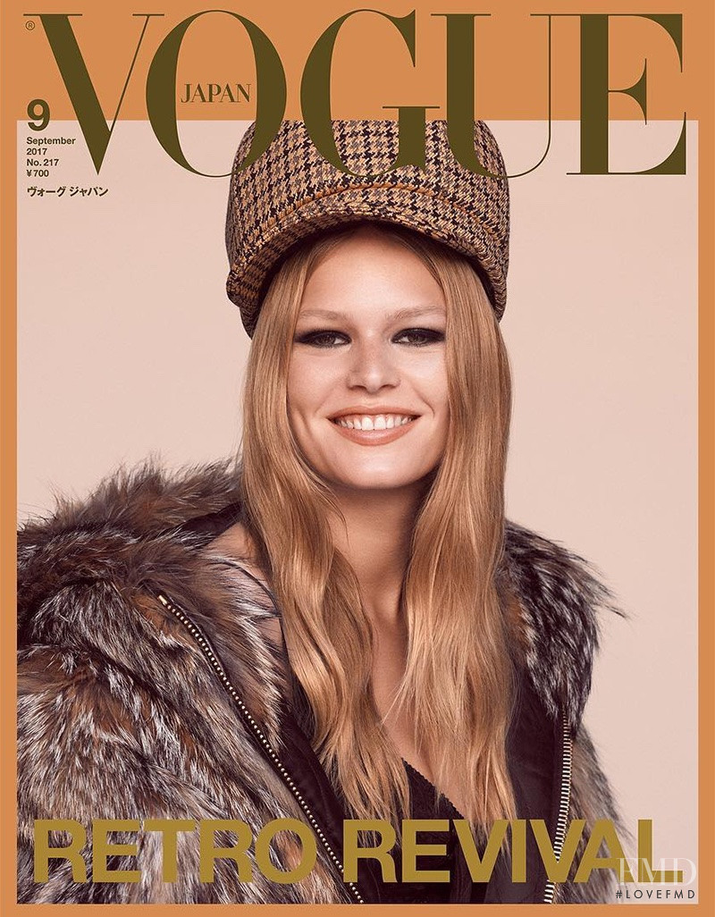 Anna Ewers featured on the Vogue Japan cover from September 2017
