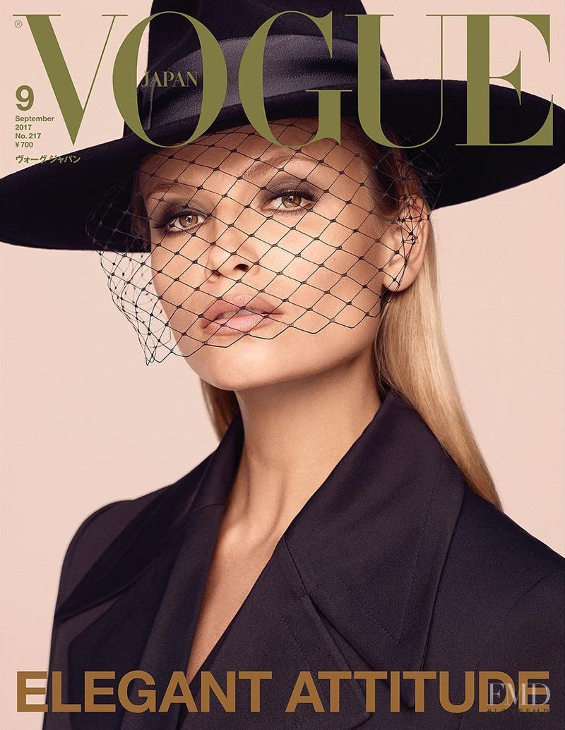 Natasha Poly featured on the Vogue Japan cover from September 2017