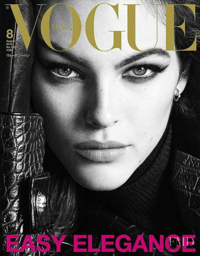 Vittoria Ceretti featured on the Vogue Japan cover from August 2019