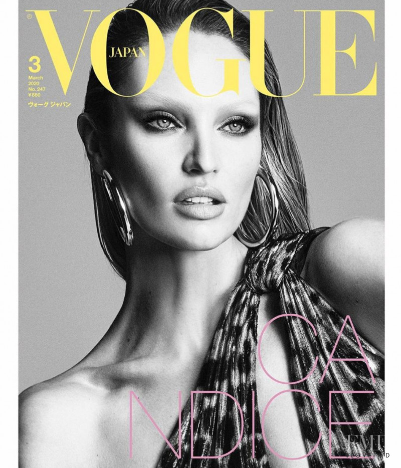 Candice Swanepoel featured on the Vogue Japan cover from March 2020