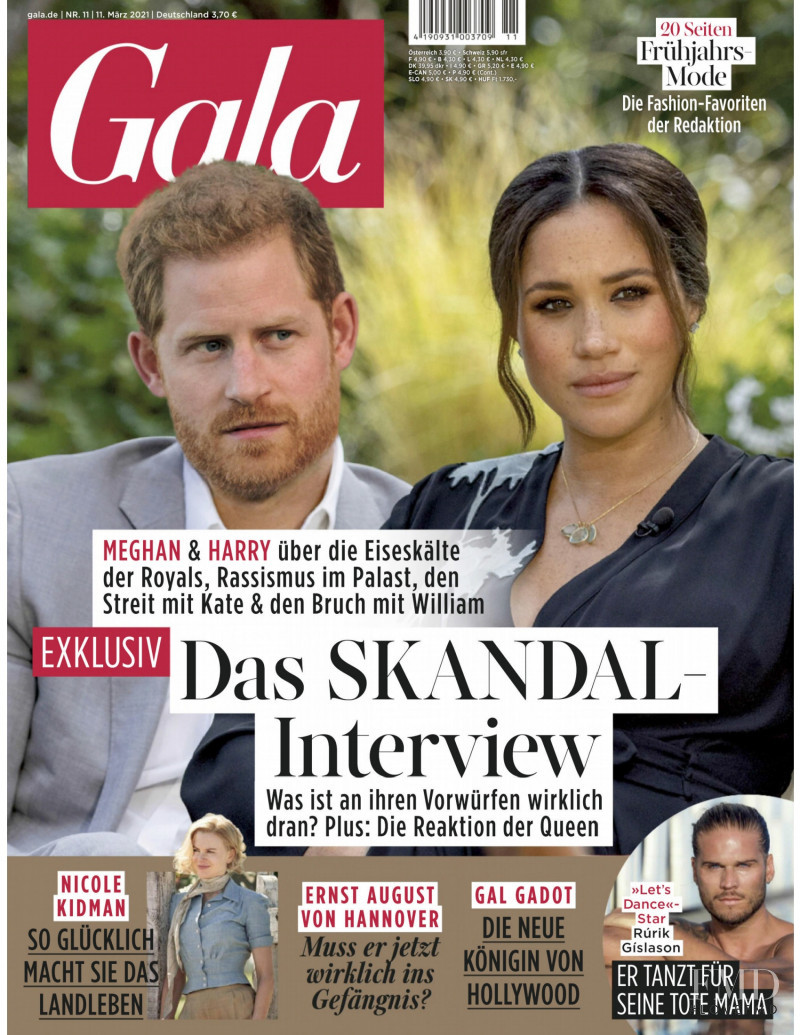  featured on the Gala Germany cover from March 2021