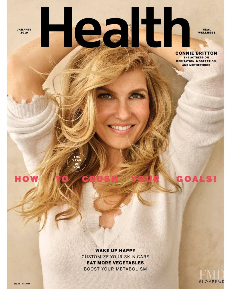 Connie Britton featured on the Health cover from January 2019