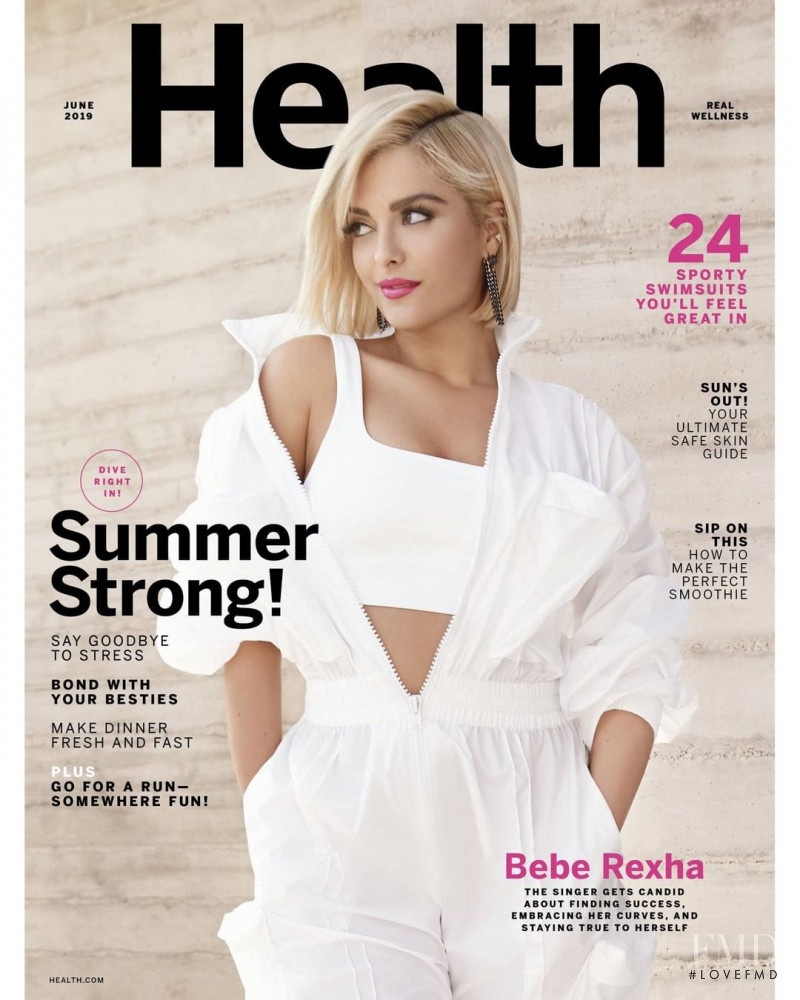 Bebe Rexha featured on the Health cover from June 2019