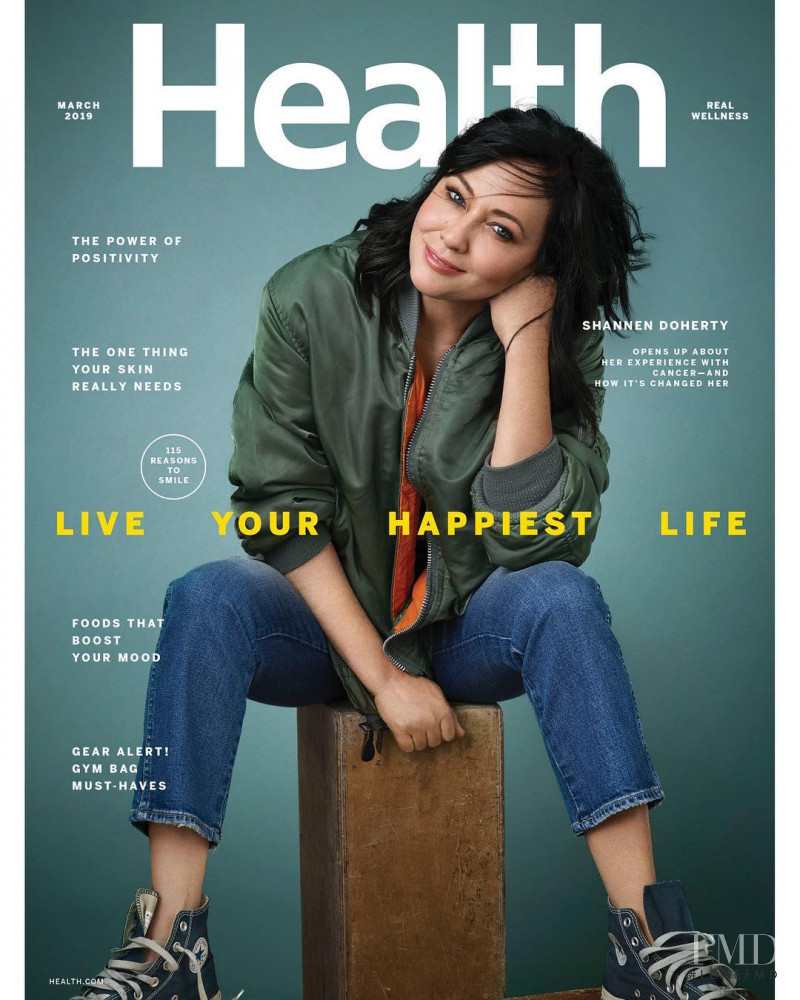 Shannen Doherty featured on the Health cover from March 2019