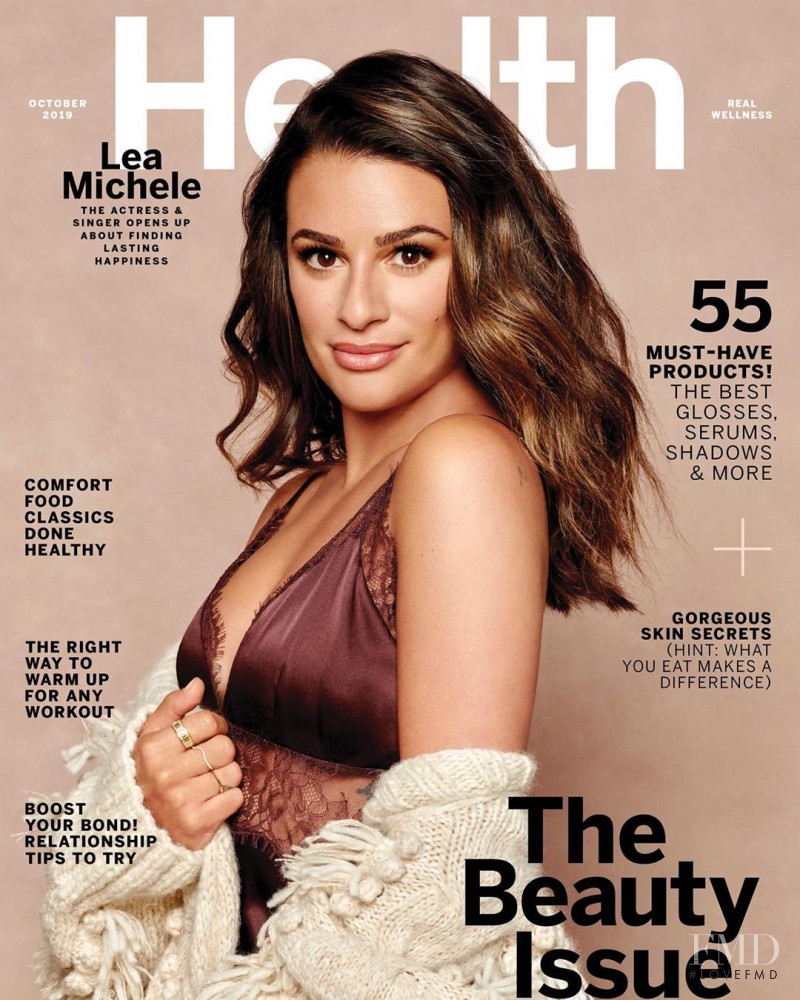 Lea Michele  featured on the Health cover from October 2019