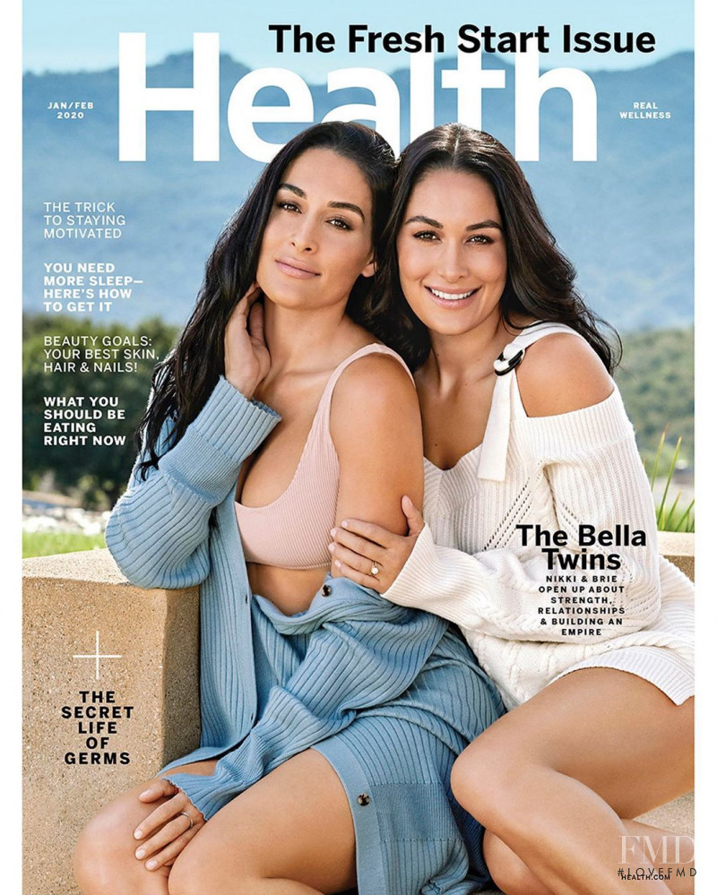 The Bella Twins featured on the Health cover from January 2020