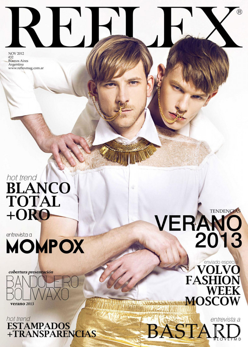 Alex Nestor, German Asselborn featured on the Reflex Homme cover from November 2012