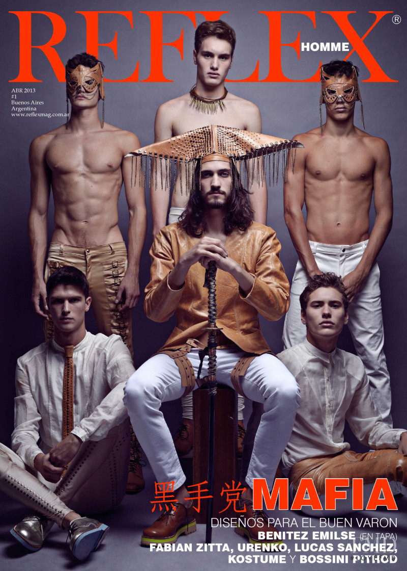 Andres Risso, Marcos Bulacio, Abel Bahler, Nicolas Lorenzon, Joaco Carreira, Gustavo Basso featured on the Reflex Homme cover from April 2013