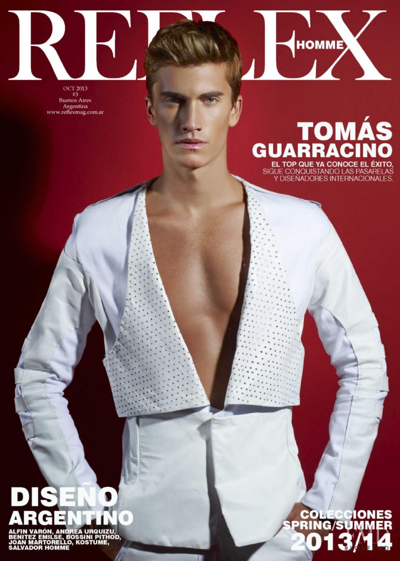 Tomas Guarracino featured on the Reflex Homme cover from October 2013