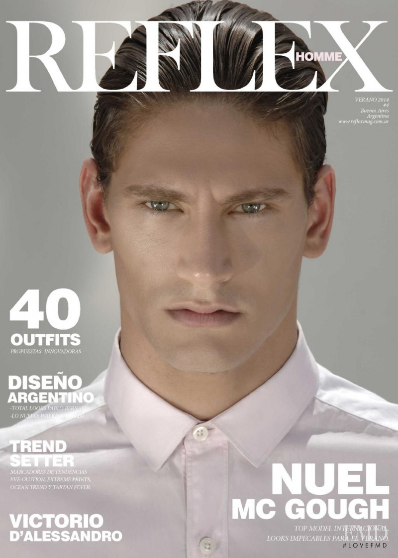 Nuel McGough featured on the Reflex Homme cover from June 2014