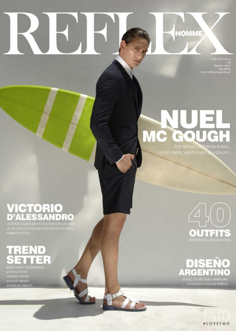 Nuel McGough featured on the Reflex Homme cover from June 2014