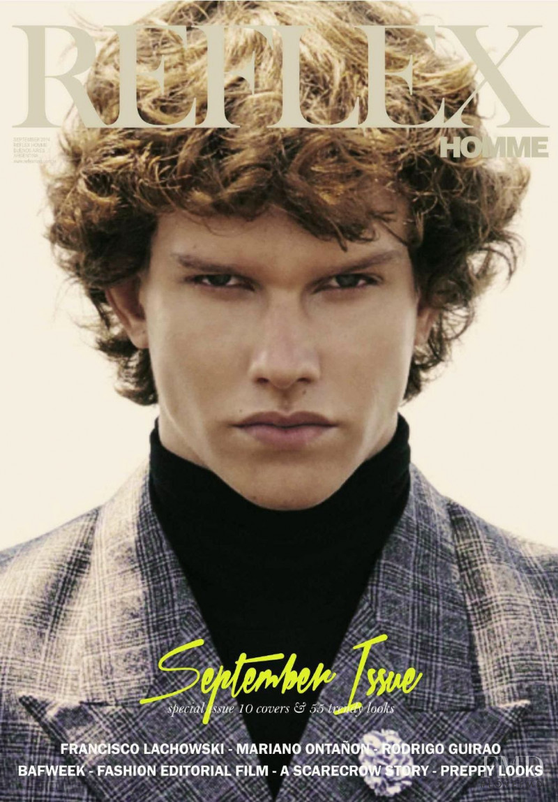 Leo Bruno featured on the Reflex Homme cover from September 2014