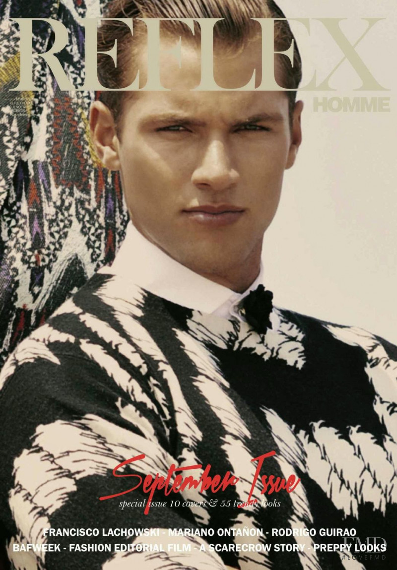 Kacey Carig featured on the Reflex Homme cover from September 2014