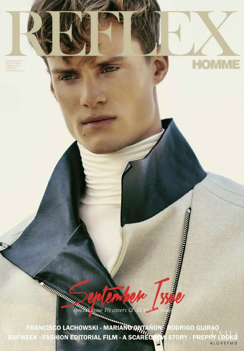 Benjamin Knapp featured on the Reflex Homme cover from September 2014