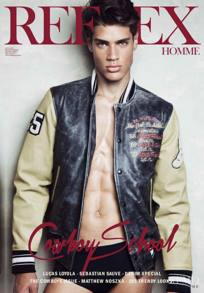 Lucas Loyola featured on the Reflex Homme cover from July 2015