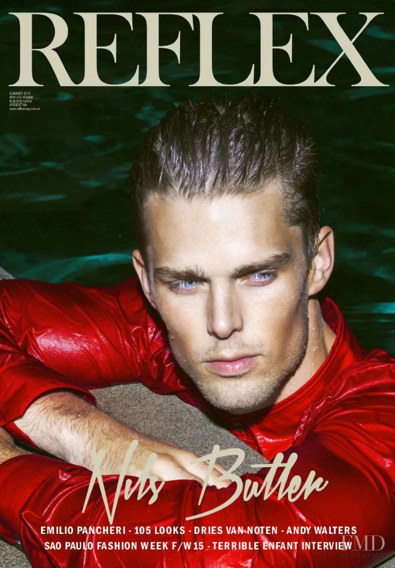 Nils Butler featured on the Reflex Homme cover from June 2015