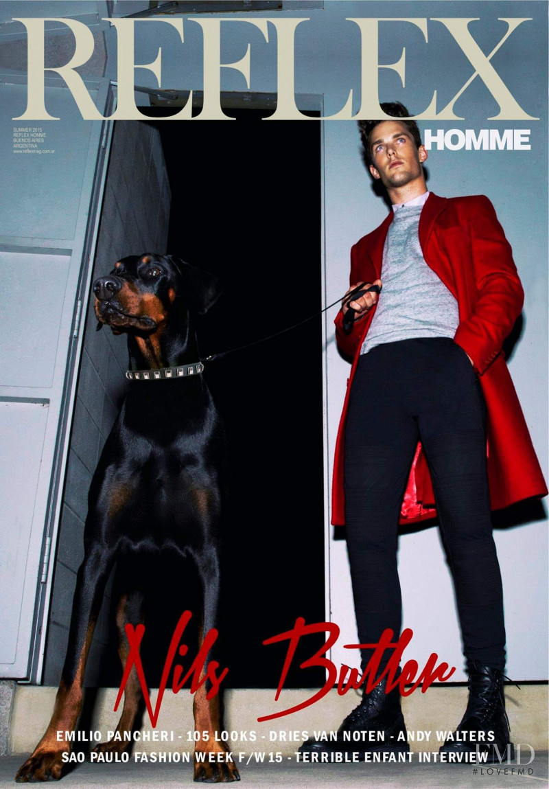 Nils Butler featured on the Reflex Homme cover from June 2015