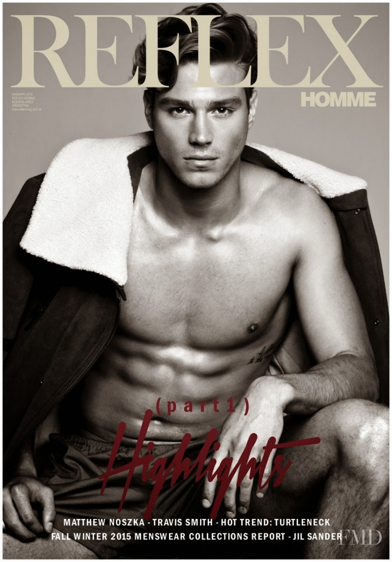 Matthew Noszka featured on the Reflex Homme cover from March 2015