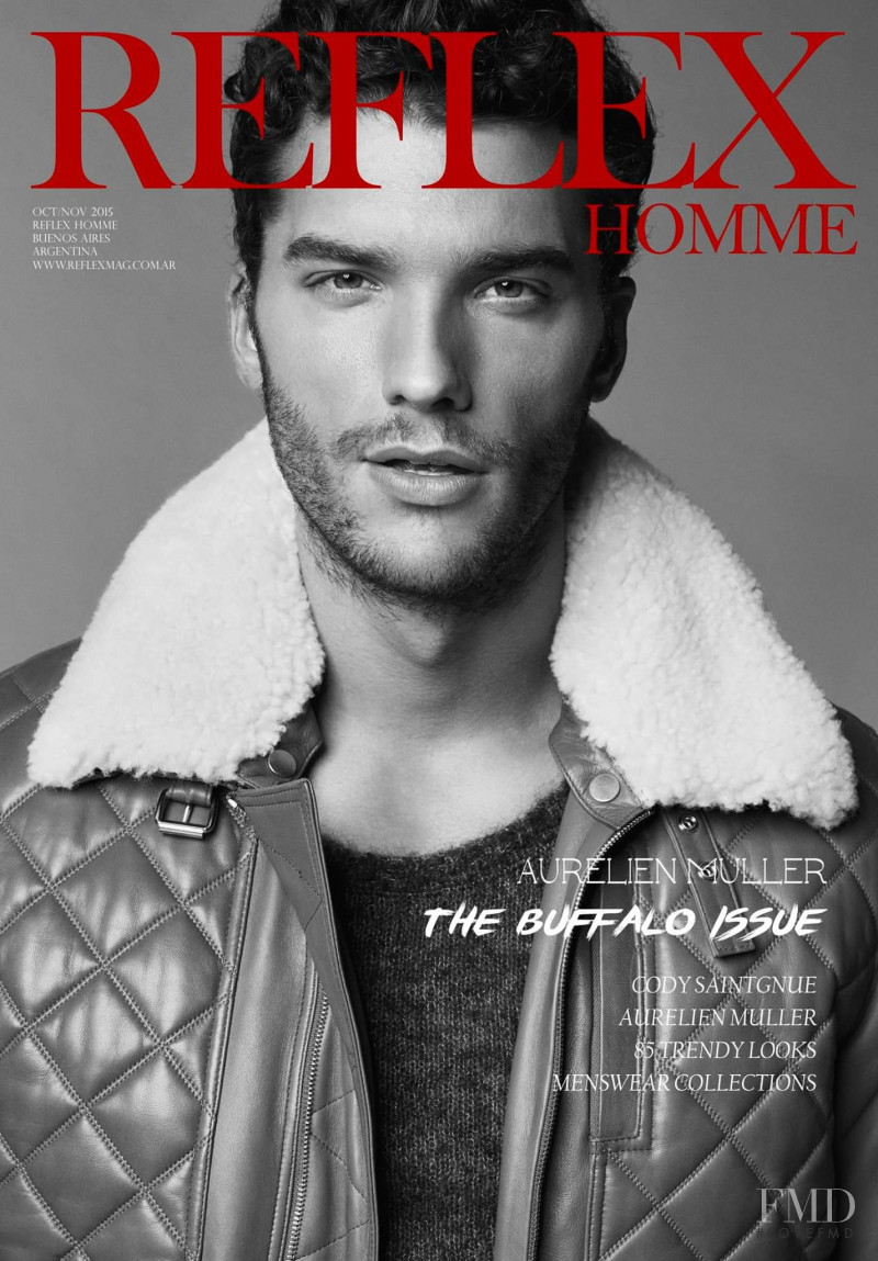 Aurelien Muller featured on the Reflex Homme cover from October 2015